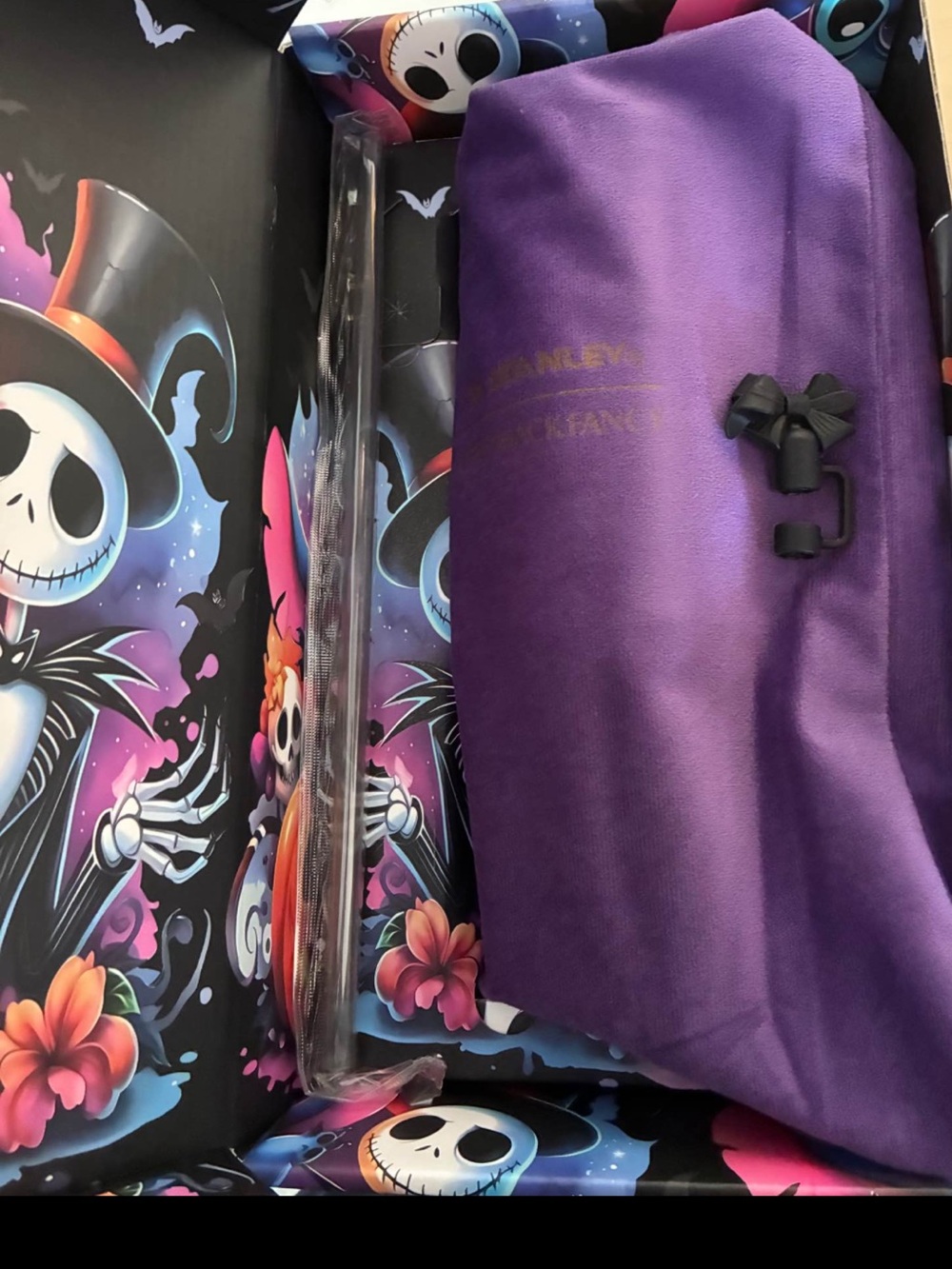 STANLEY 40 oz. Lilo & Stitch Tumbler black rare box flowstate gift box Halloween - Picture 4 of 4